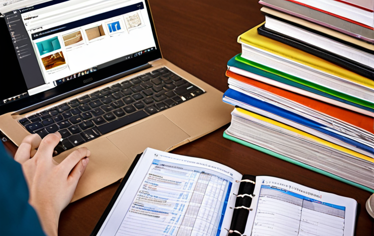 **

A student studying logistics materials, surrounded by books, notes, and a laptop displaying a logistics-related website. Focus on conveying a sense of focused study and preparation for a certification exam, perhaps with a calendar or planner visible.

**